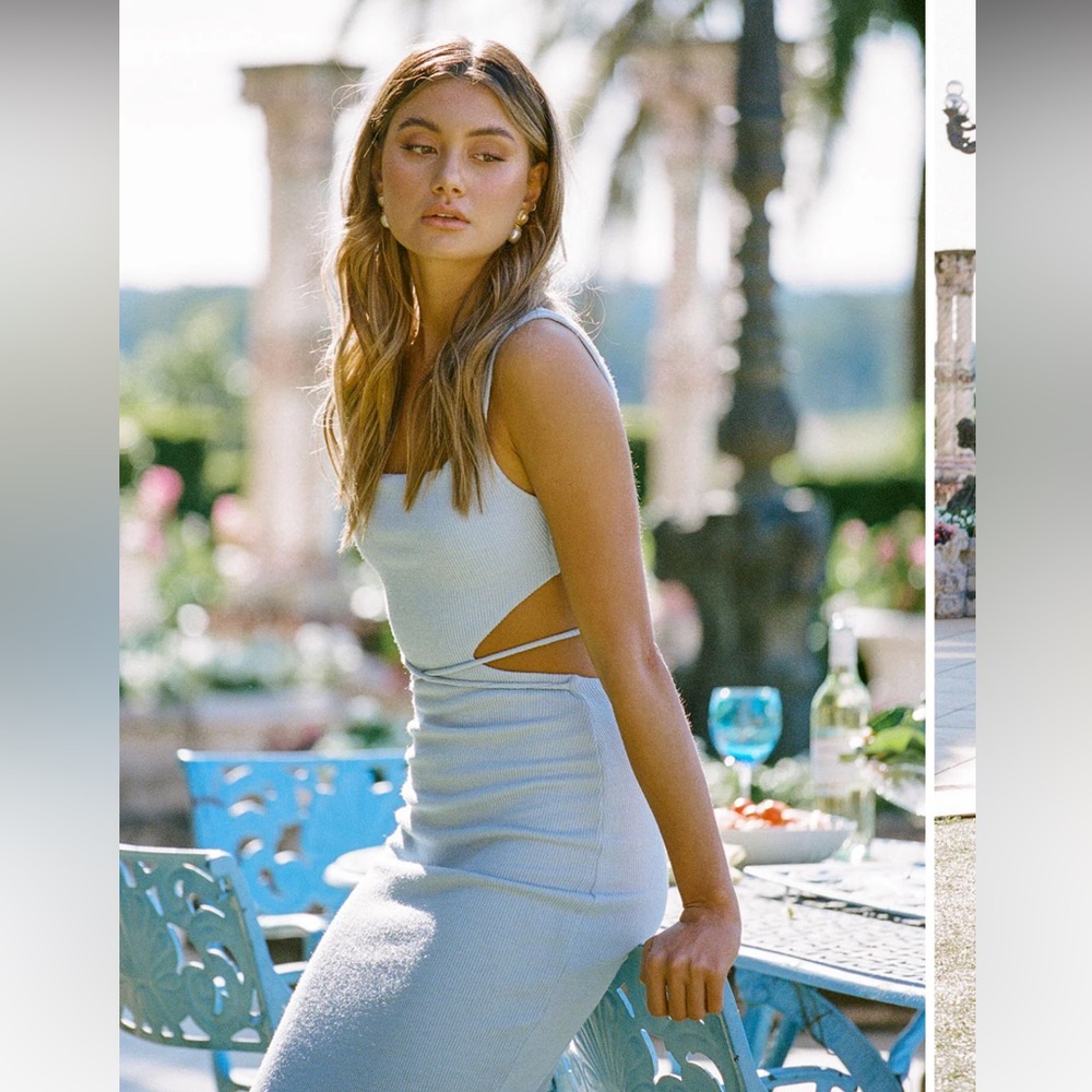 Backless Bahari Dress in Blue